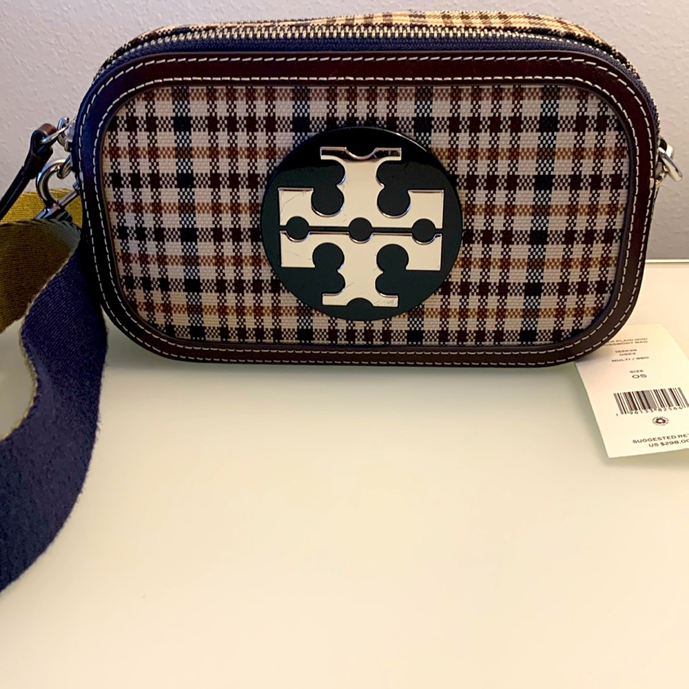 Tory Burch Miller Checked Crossbody Bag